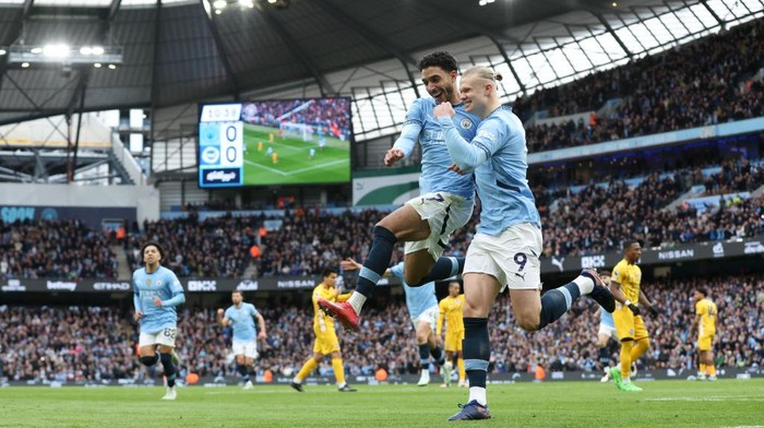 Man City Vs Brighton: The Citizens Unggul 2-1 di Babak Pertama - Update 3