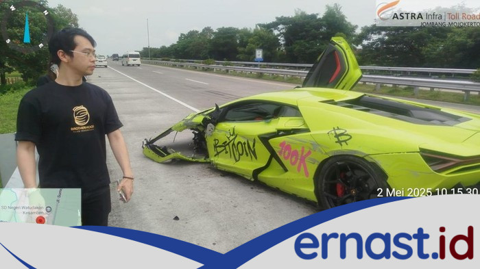 Lamborghini 'Bitcoin' Ngebut 120 Km/Jam saat Hantam Suzuki S-Presso di Tol Jombang: Tabrakan Milyarder vs Rakyat!