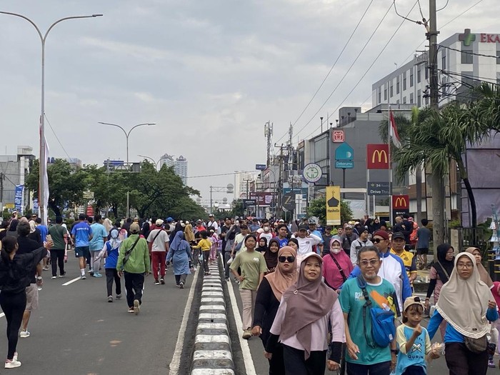 Depok Bergegas, Jalan Margonda Terpaksa Ditutup karena CFD Perdana