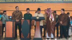 Prabowo Tiba di Soetta, Siap Resmikan Terminal Haji dan Umrah yang Menjanjikan