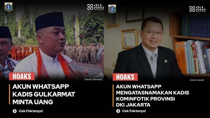 Waspada! Nama 2 Kadis Jakarta Dicatut untuk Penipuan via WA, Apakah Anda Terlibat?