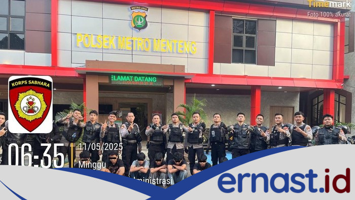 7 Pemuda Menteng Jakpus Ditangkap Polisi, 2 Sajam Ditemukan saat Hendak Tawuran!