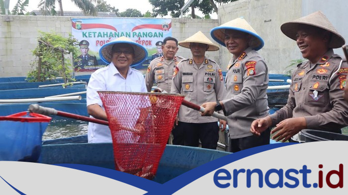 Polres Depok Berdaya! Dukung Ketahanan Pangan dengan Panen 2 Ton Lele