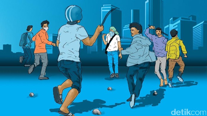 Tragedi Tawuran SMP Bogor: Polisi Sita Celurit 1 Meter, Waspadalah!