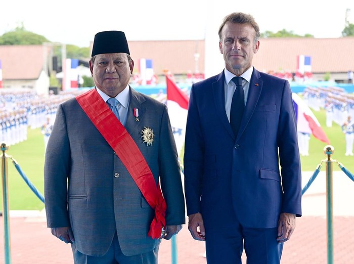 Prabowo Subianto Dianugerahi Grand Croix de la Legion d'Honneur, Ucapkan Terima Kasih kepada Macron