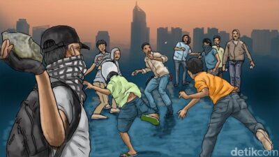 Polisi Tangkap 3 Pemuda Tawuran di Depok, Celurit Disita: Kenapa Muda Mudi Malah Suka Ribut?