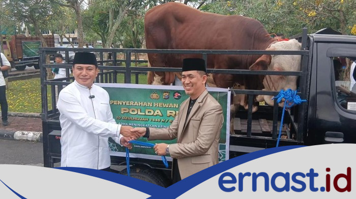 Polda Riau Salurkan 191 Ekor Hewan Kurban, Masyarakat Bersyukur